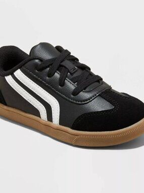 NEW Kids' Boston Retro Court Sneakers - Cat & Jack™ Black 13